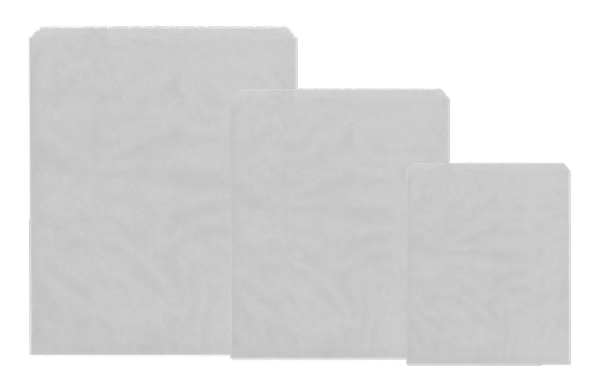 12.5 x 12 White Sulphite Paper Bags
