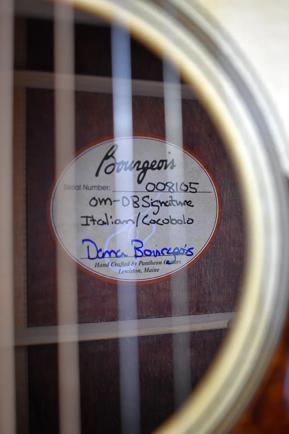 2018 Bourgeois OM-DB Signature Italian/Cocobolo