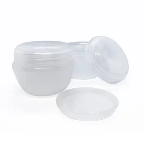 30ml Cosmetic 'Mushroom' Jars with Shive & Lid