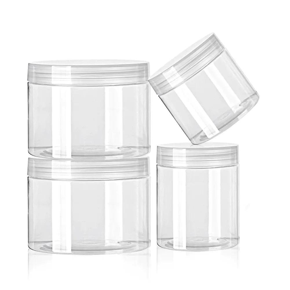 400ml PVC Plastic Cosmetic Jar Bottle