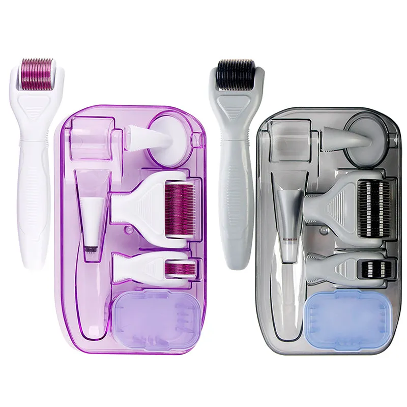 6-in-1 Micro Needle Dermaroller Face Derma Roller Set