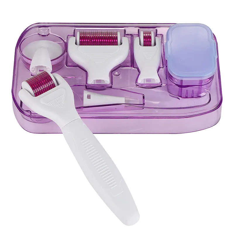 6-in-1 Micro Needle Dermaroller Face Derma Roller Set