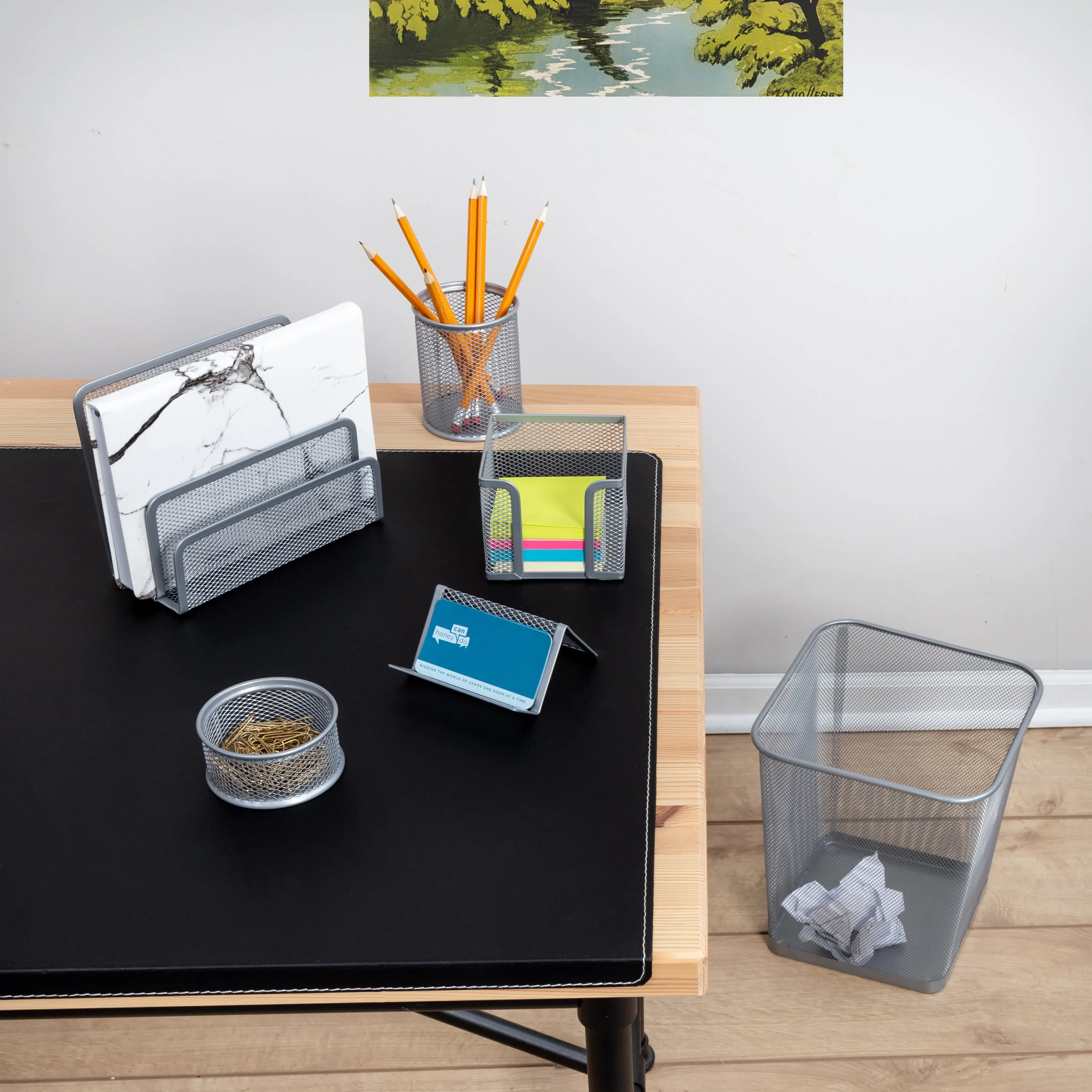 6 Piece Mesh Desk Set