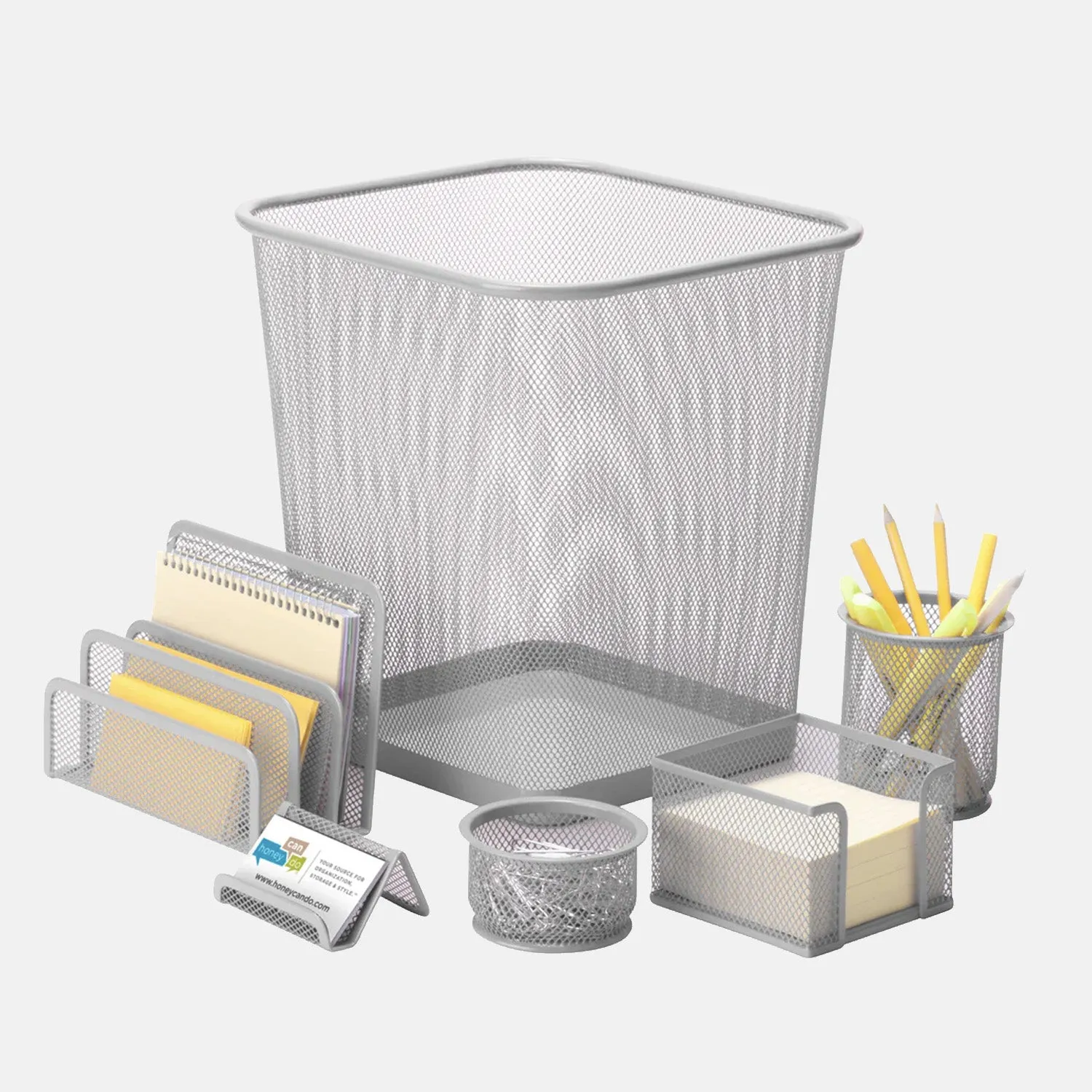 6 Piece Mesh Desk Set