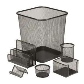 6 Piece Mesh Desk Set