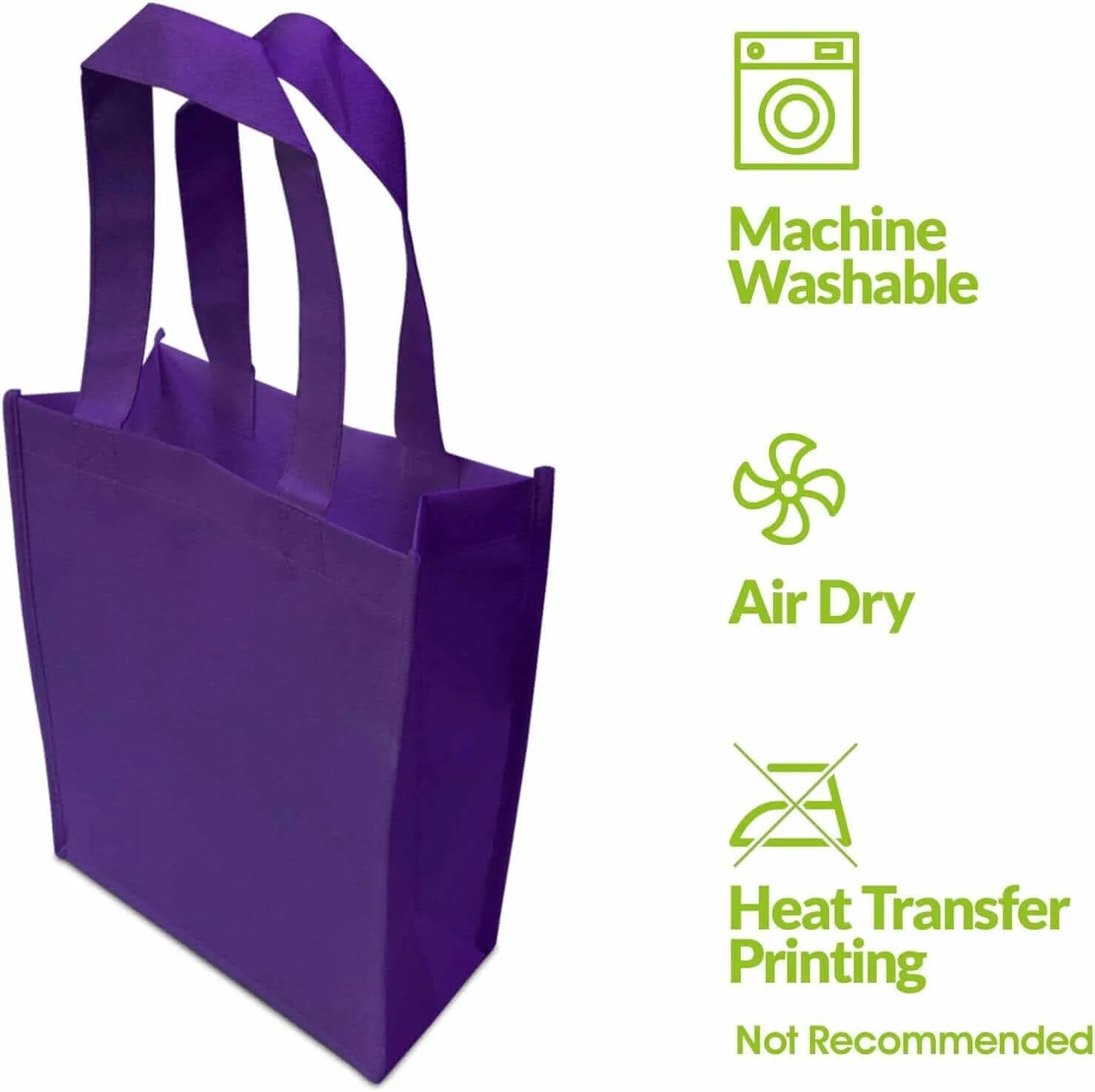 8x4x10 Small Assorted Color Sewn Reusable Fabric Bags