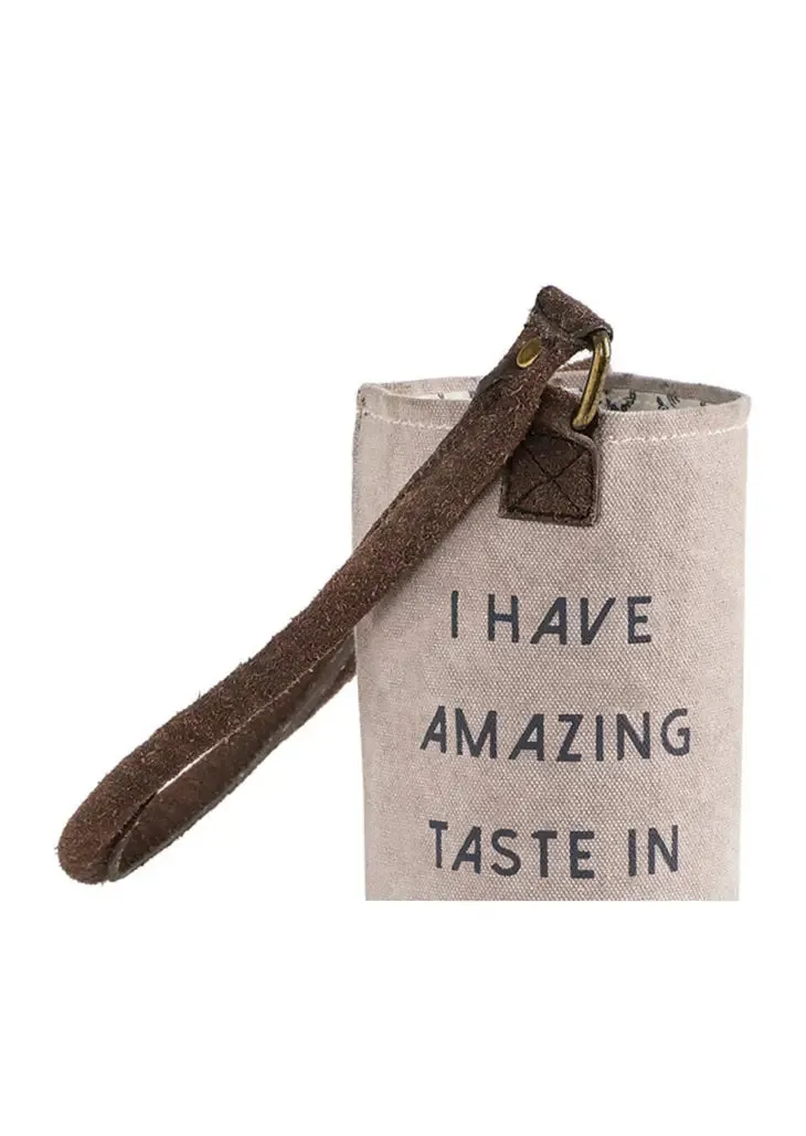 Amazing Taste in Wine & Friends Wine Tote