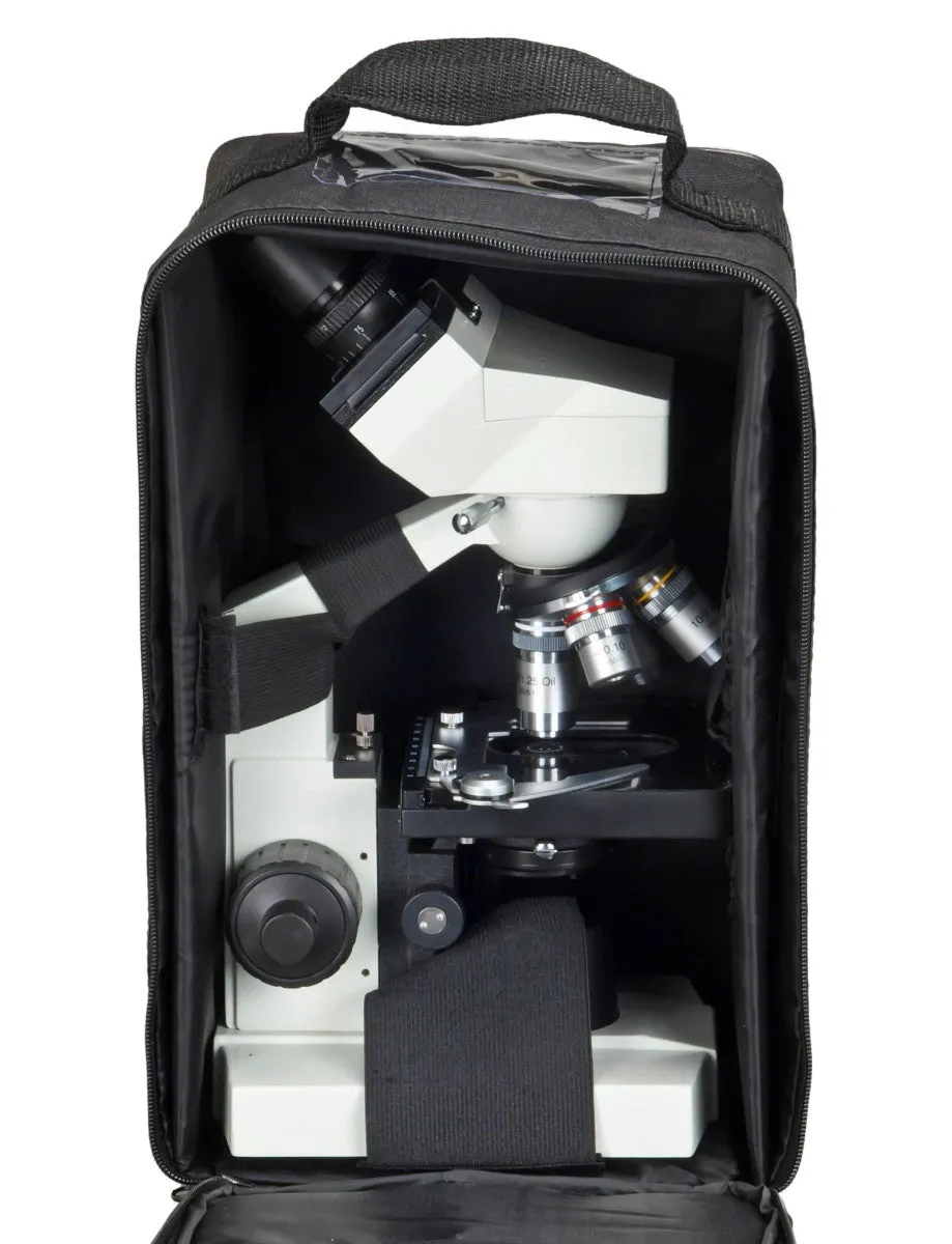 AmScope Vinyl Carrying Case with Handle and Straps