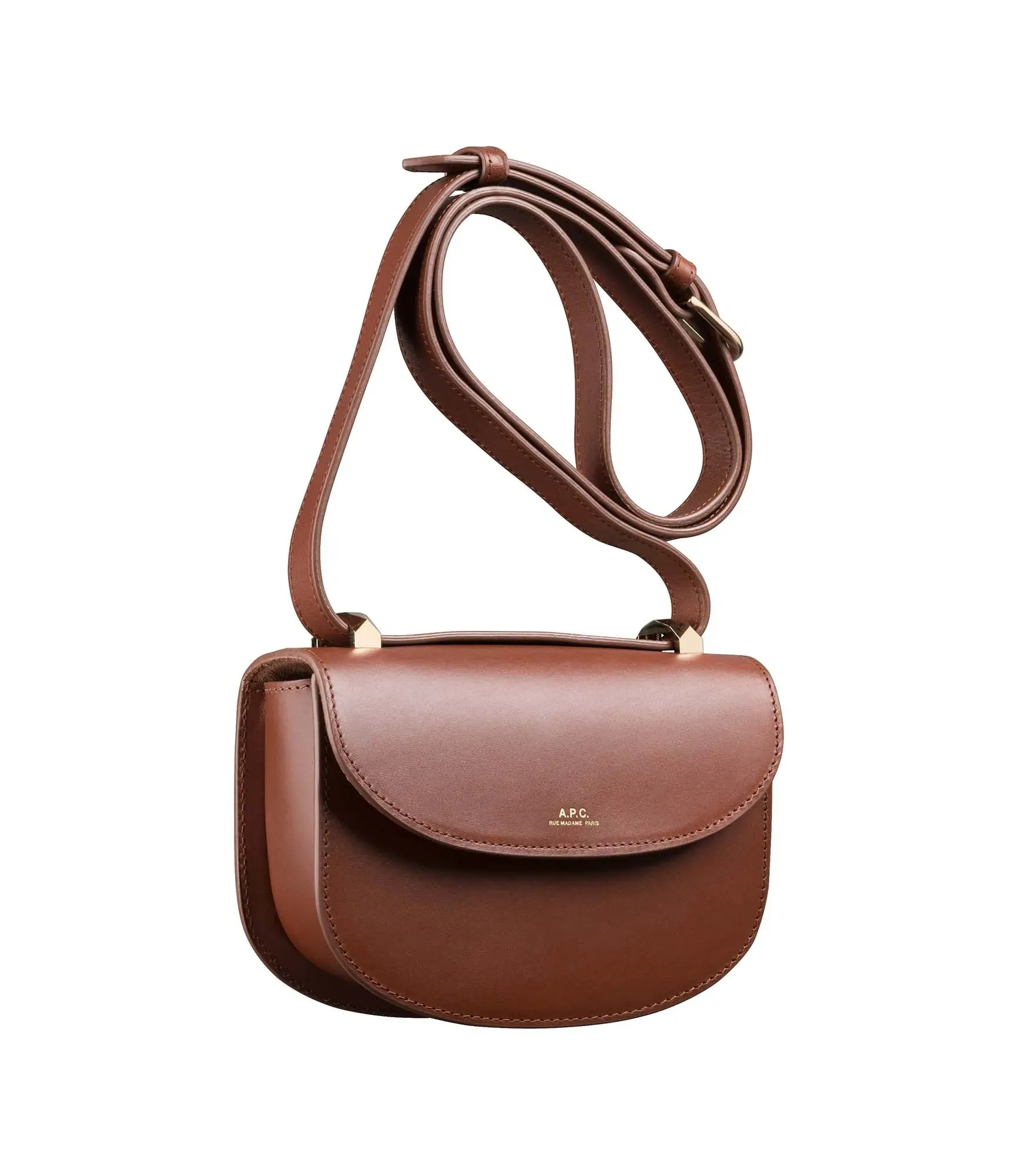 A.P.C. Women's Sac Geneve Mini On Strap Crossbody Bag Eai Brandy F61415-PXAWV