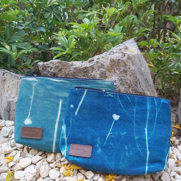 APC6 Cosmetic Bag (Cyano & Eco Print)