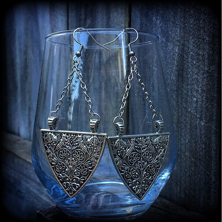 Artemis shield maiden earrings