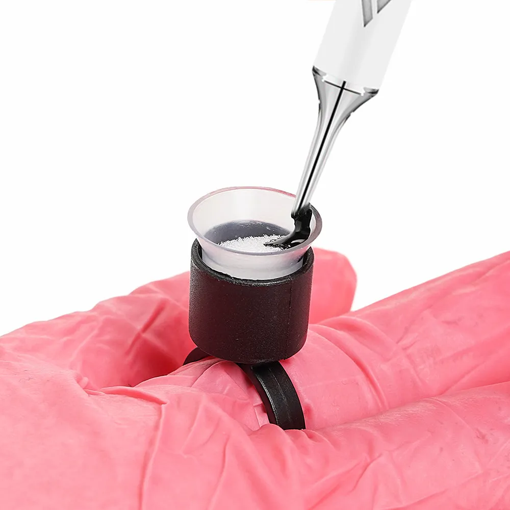 Bag of 50 Clear Cosmetic Ink Cups with Sponge