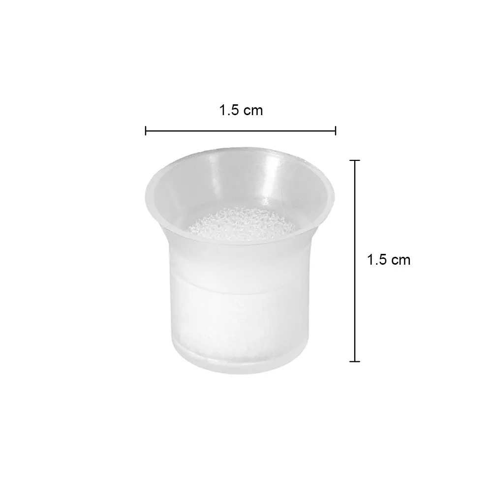 Bag of 50 Clear Cosmetic Ink Cups with Sponge