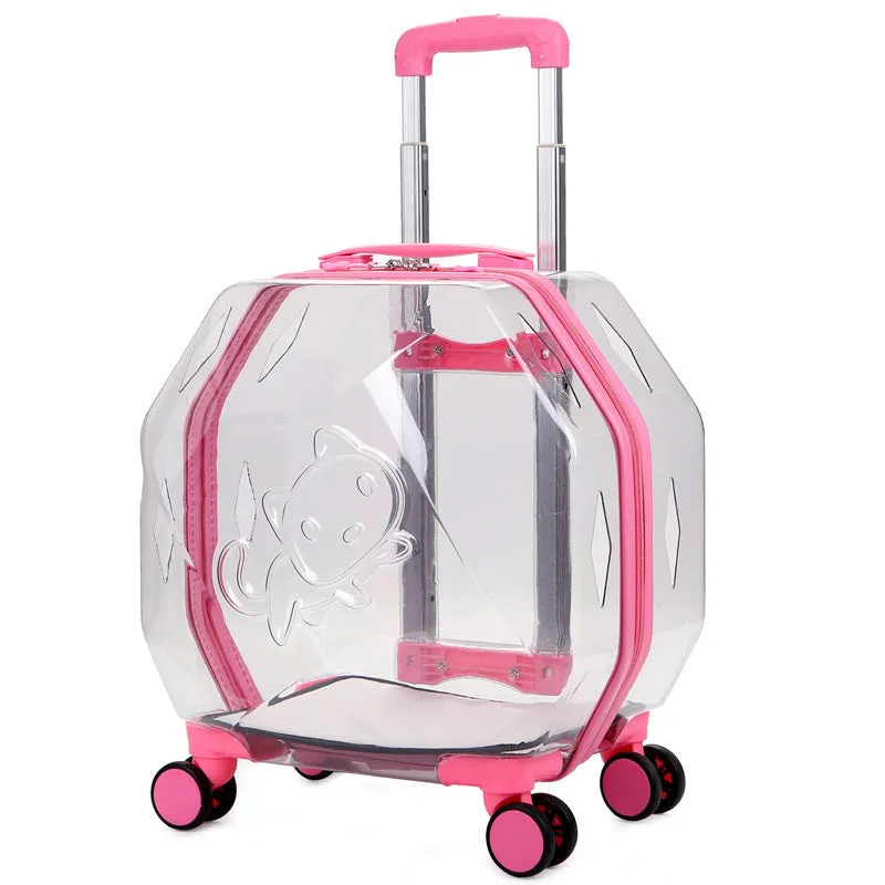 Bag Pet Trolley Box Cat Go Out Portable