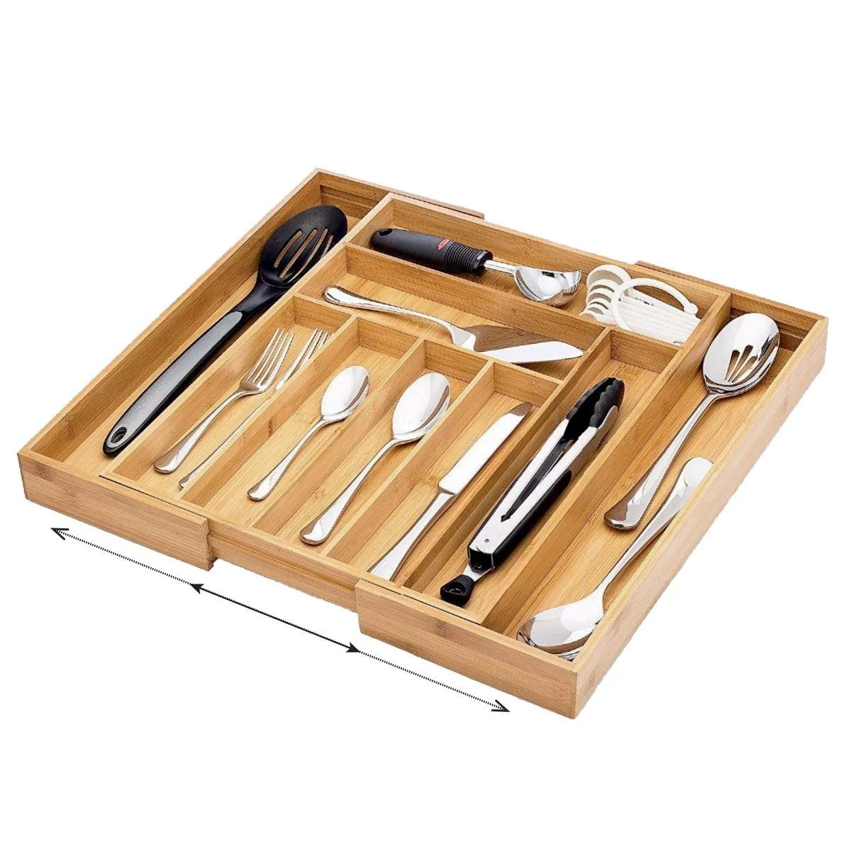Bamboo Expandable Drawer Organizer