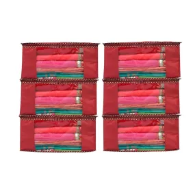 BB BACKBENCHERS Multipurpose Storage Bag ( pack of 6 , maroon )