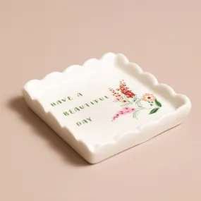 Beautiful Day Square Trinket Dish