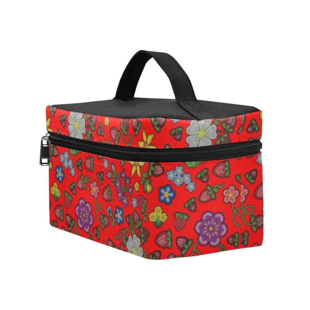 Berry Pop Fire Cosmetic Bag/Large