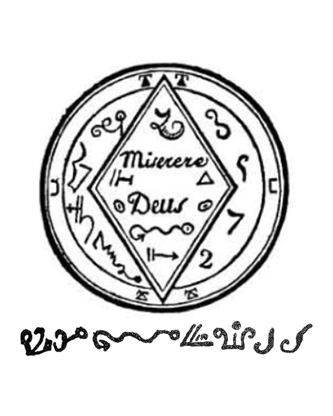 Black Pullet Seal No. 19 Medallion and Patch
