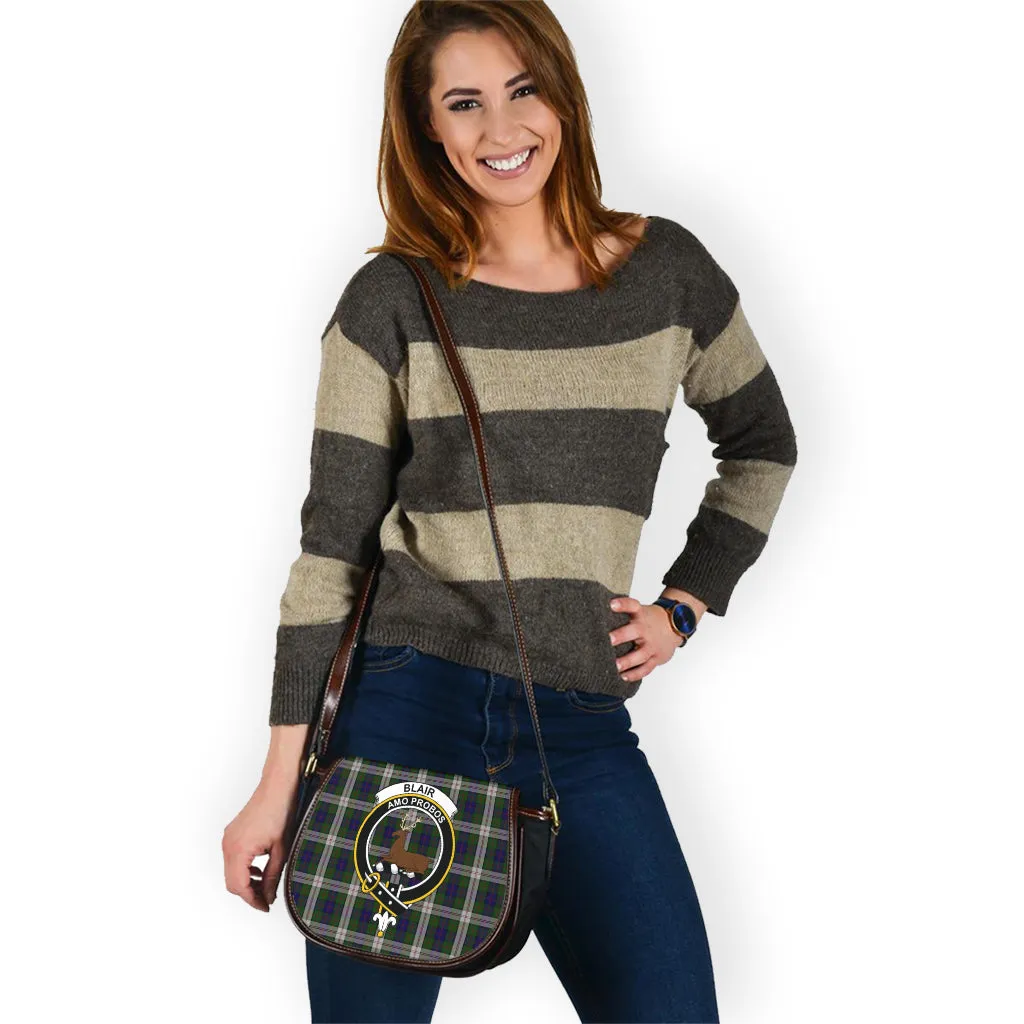 Blair Dress Tartan Saddle Bag with Family Crest