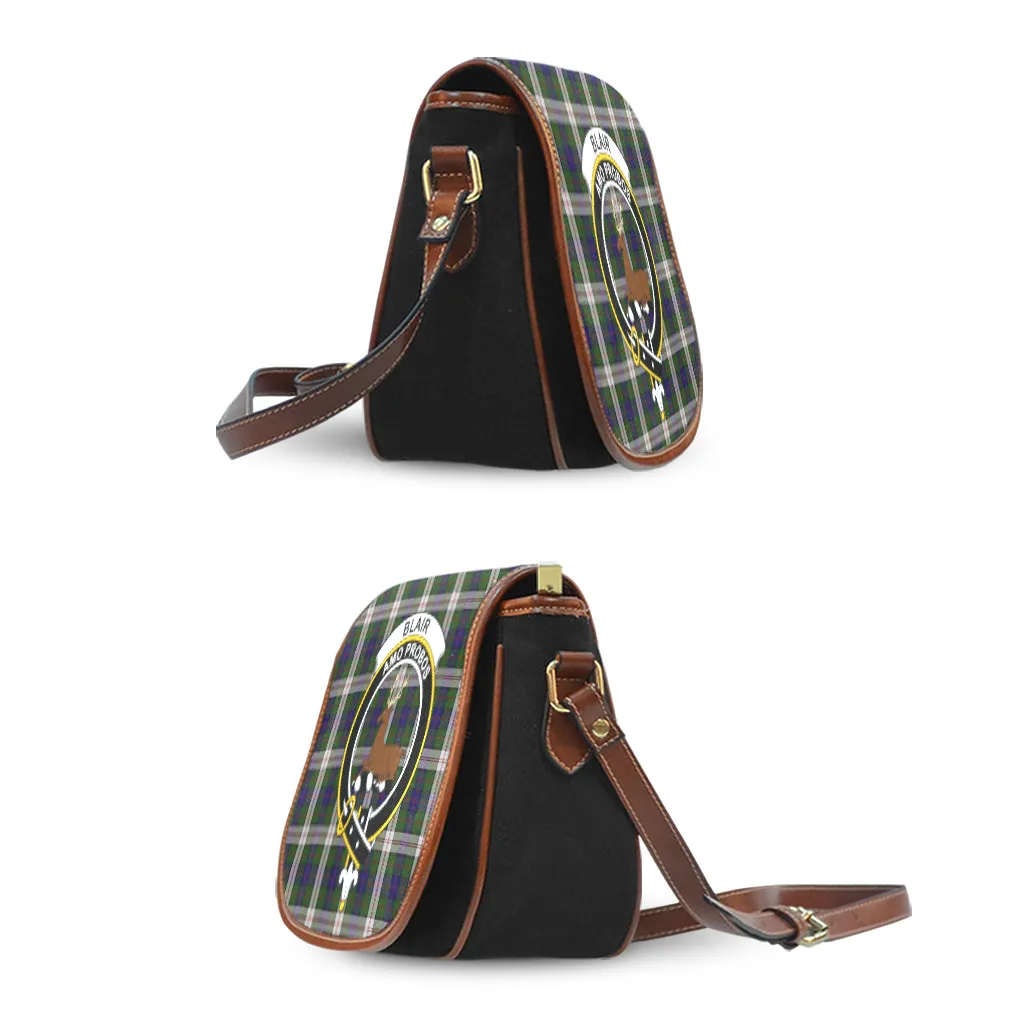 Blair Dress Tartan Saddle Bag with Family Crest
