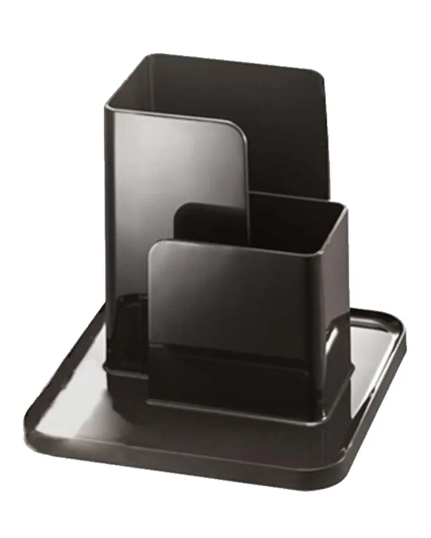 Bold Resin Design Desk Organizer | 6 x 6 x 6 inches