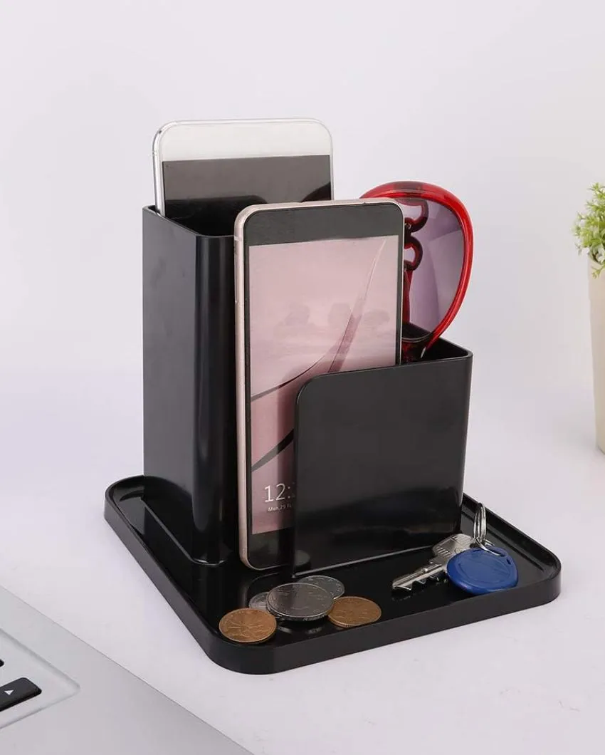 Bold Resin Design Desk Organizer | 6 x 6 x 6 inches