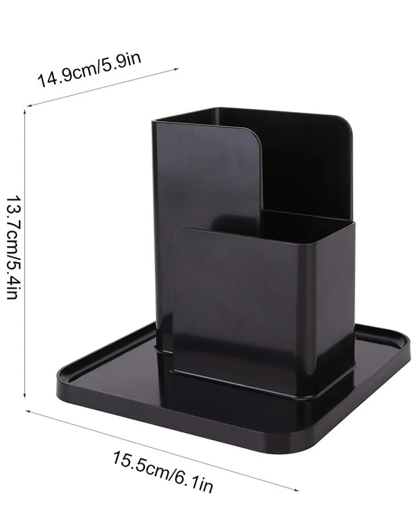 Bold Resin Design Desk Organizer | 6 x 6 x 6 inches