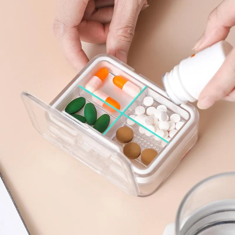Bærbar multifunktionel medicinboks