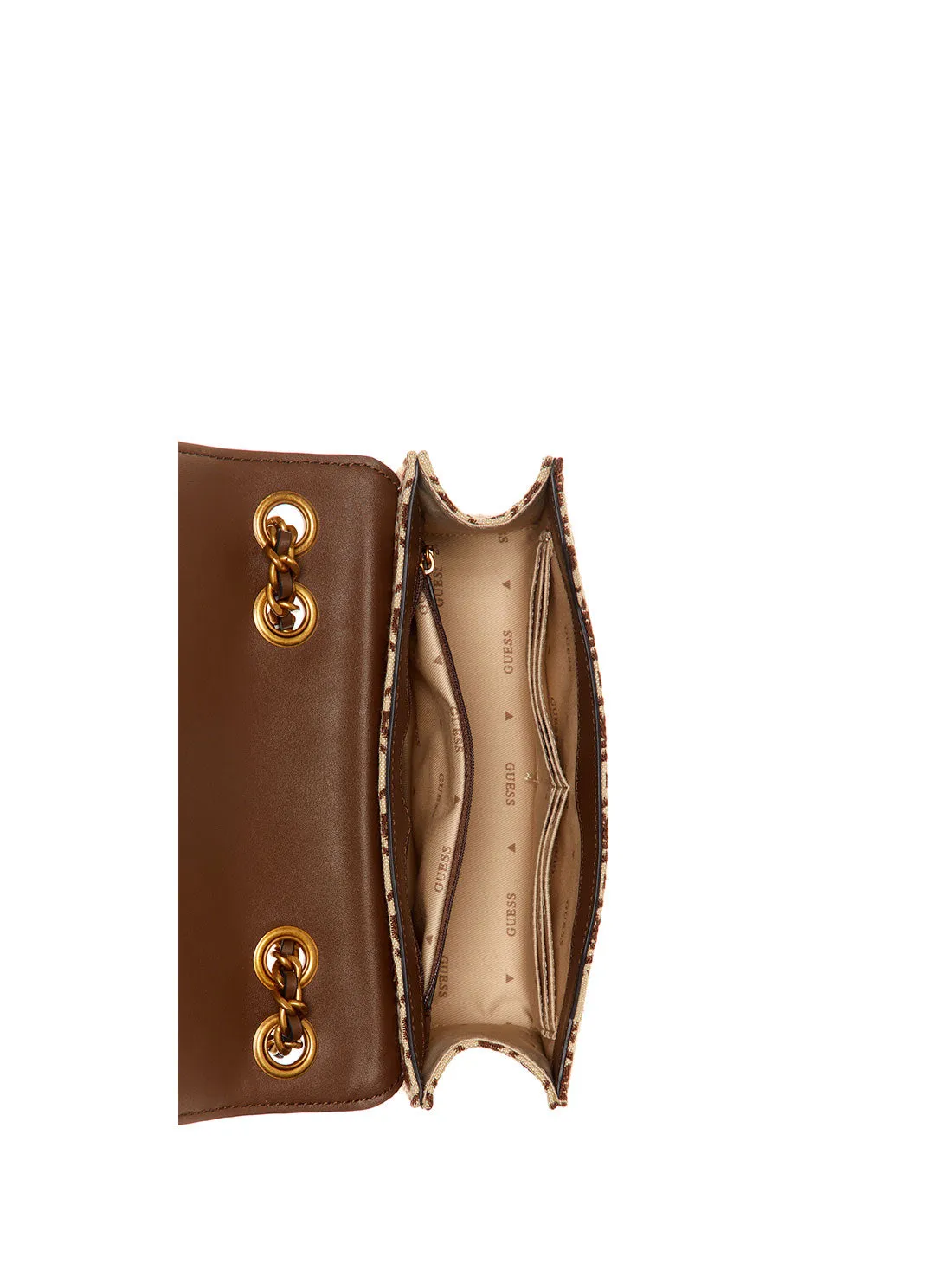 Brown Logo Izzy Crossbody Bag