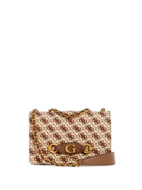 Brown Logo Izzy Crossbody Bag