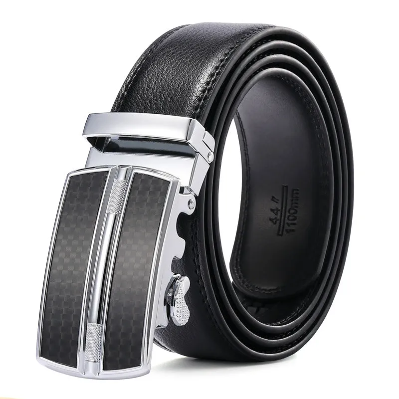 Buckle Two-Layer Gift Belt Fashion Young People Pant Belt Men's Genuine Leather