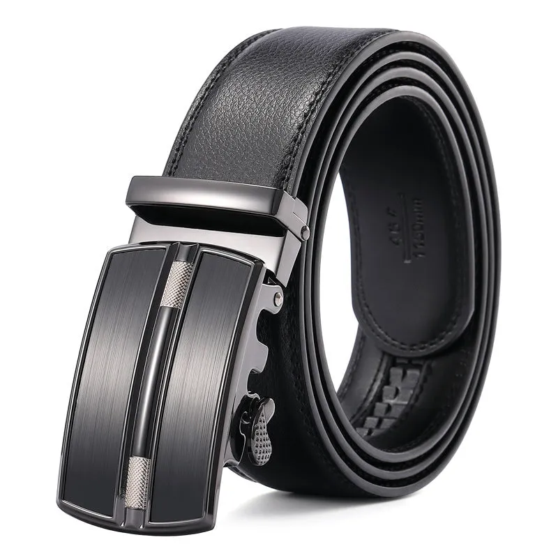 Buckle Two-Layer Gift Belt Fashion Young People Pant Belt Men's Genuine Leather