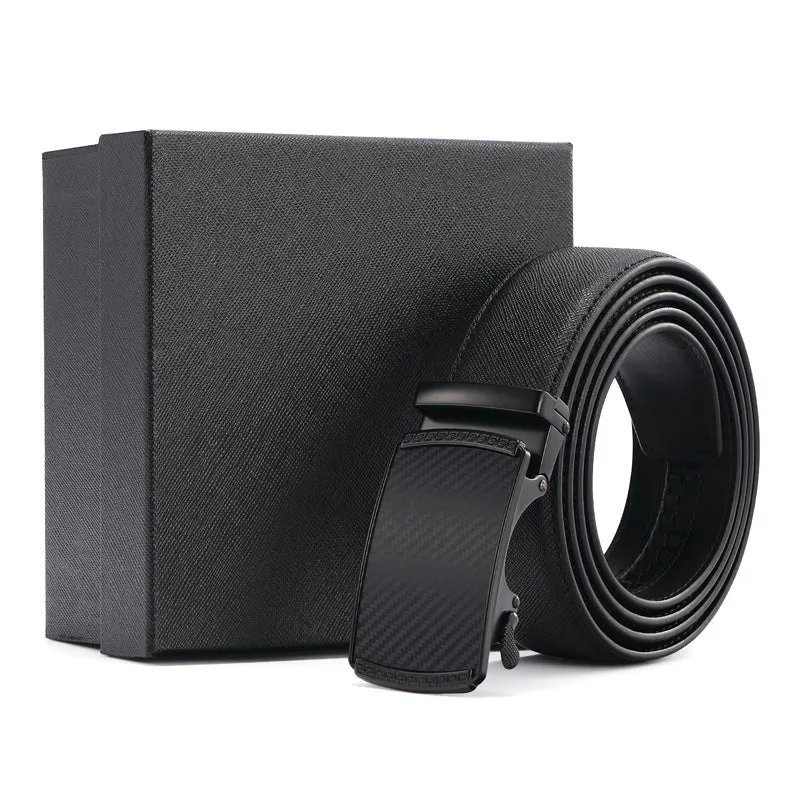 Buckle Two-Layer Gift Belt Fashion Young People Pant Belt Men's Genuine Leather