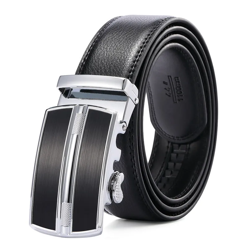 Buckle Two-Layer Gift Belt Fashion Young People Pant Belt Men's Genuine Leather