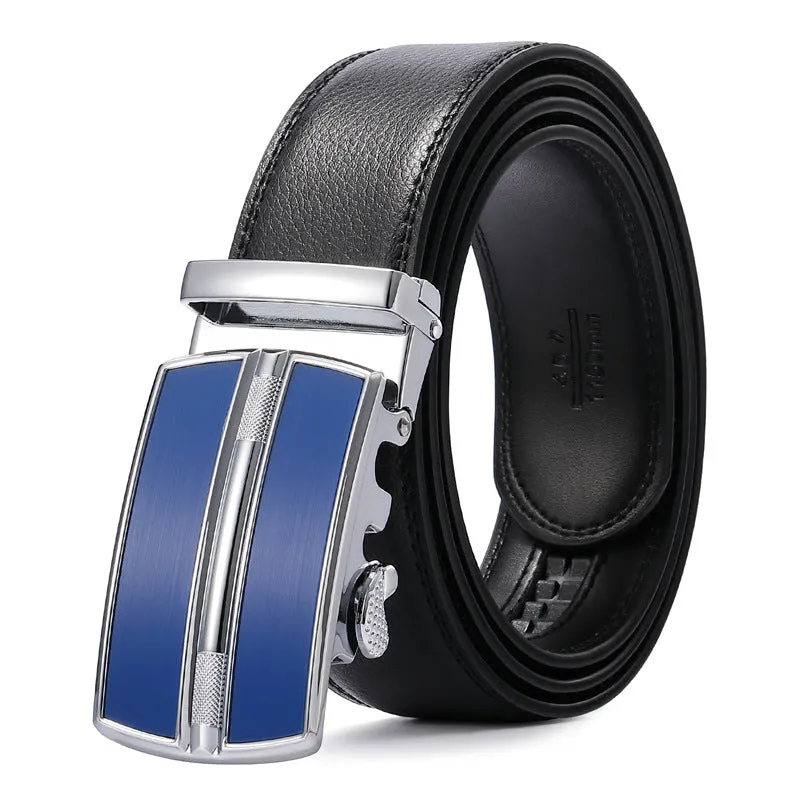 Buckle Two-Layer Gift Belt Fashion Young People Pant Belt Men's Genuine Leather