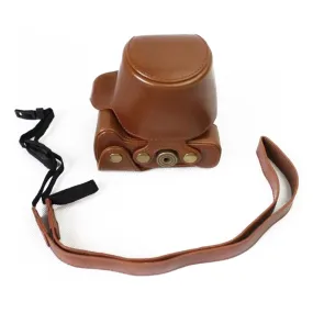 Canon EOS M6 detachable leather case - Brown