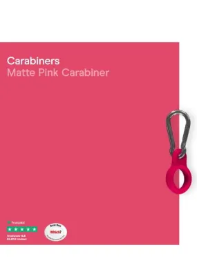 Chilly's S Water Bottle Carabiner Matt Pink CBCARMAPNK