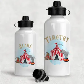 Circus Personalised Kids Aluminium Water Bottle 400/600ml