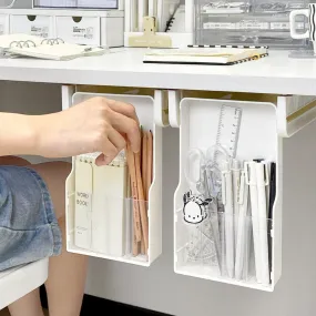 Clever Under Desk Hidden Sliding Drawer Organizer