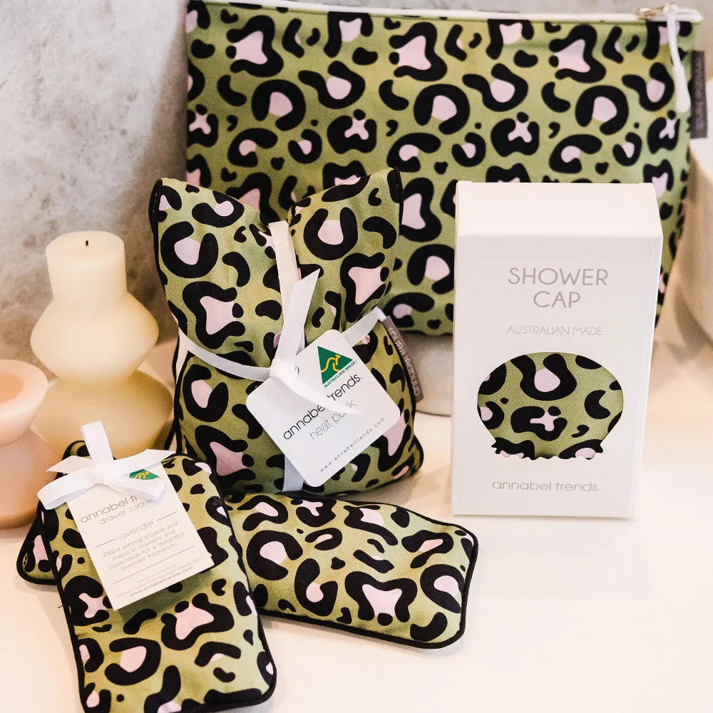 Cosmetic Bag - Cotton -  Small - Ocelot Pink Khaki