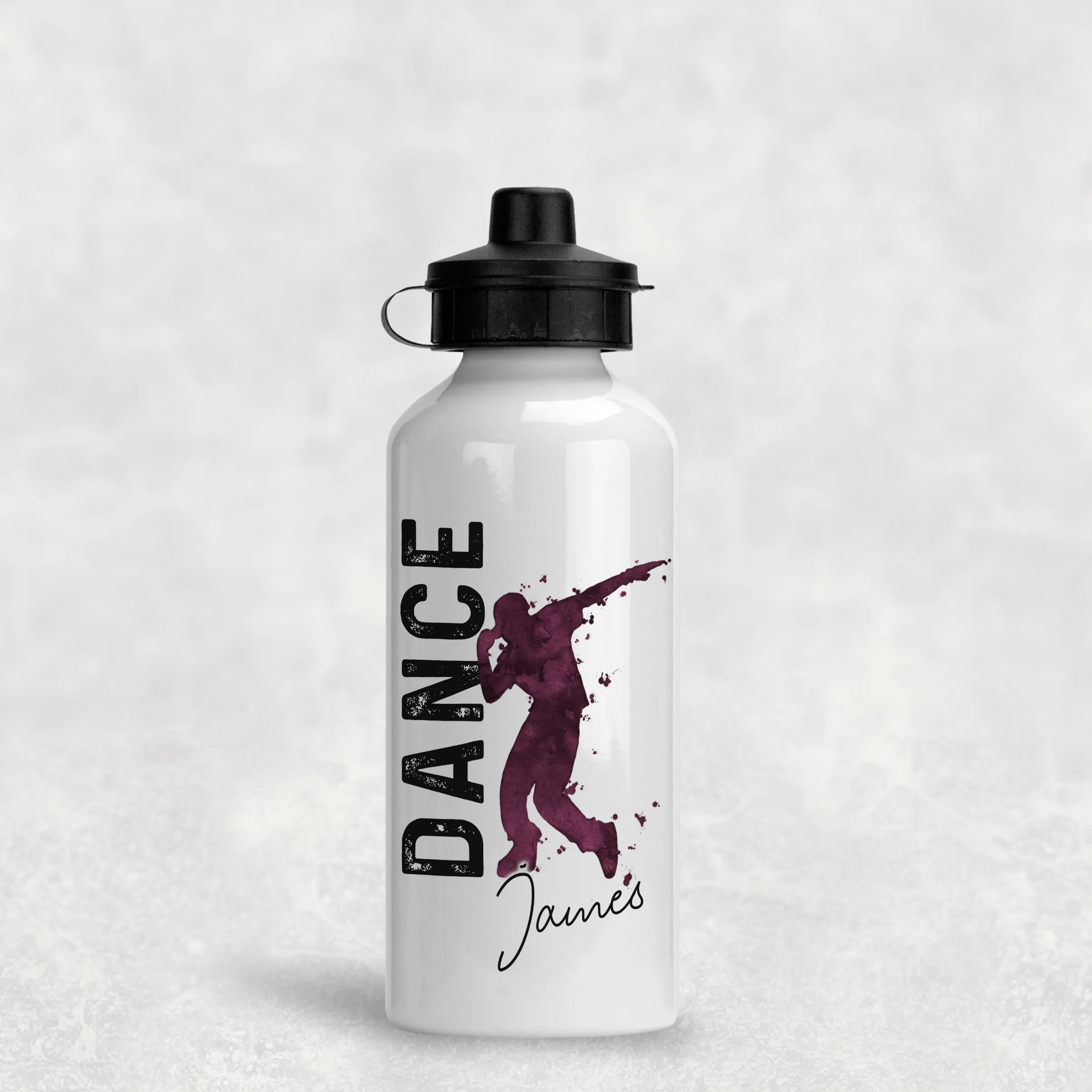 Dance Personalised Aluminium Water Bottle 400/600ml