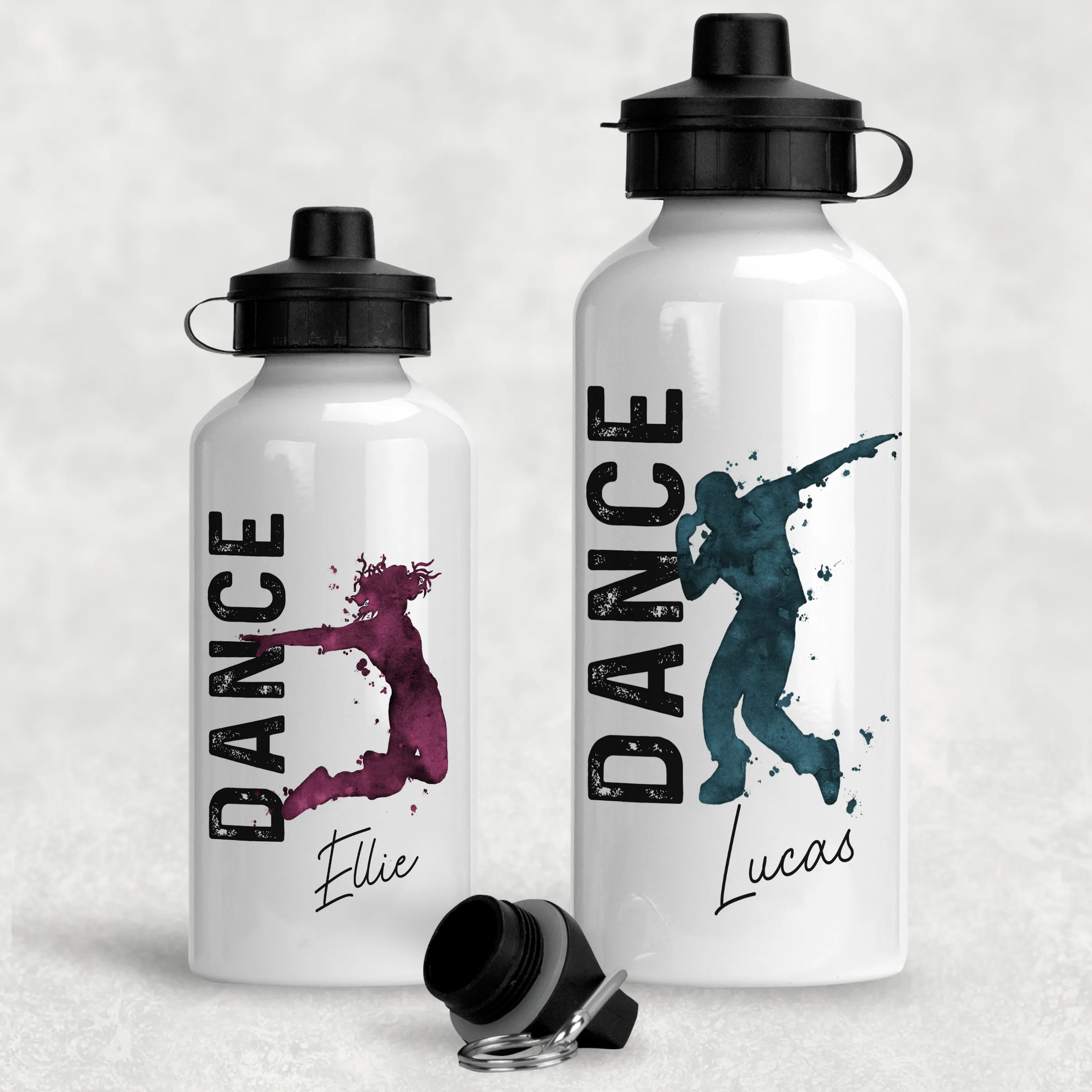 Dance Personalised Aluminium Water Bottle 400/600ml