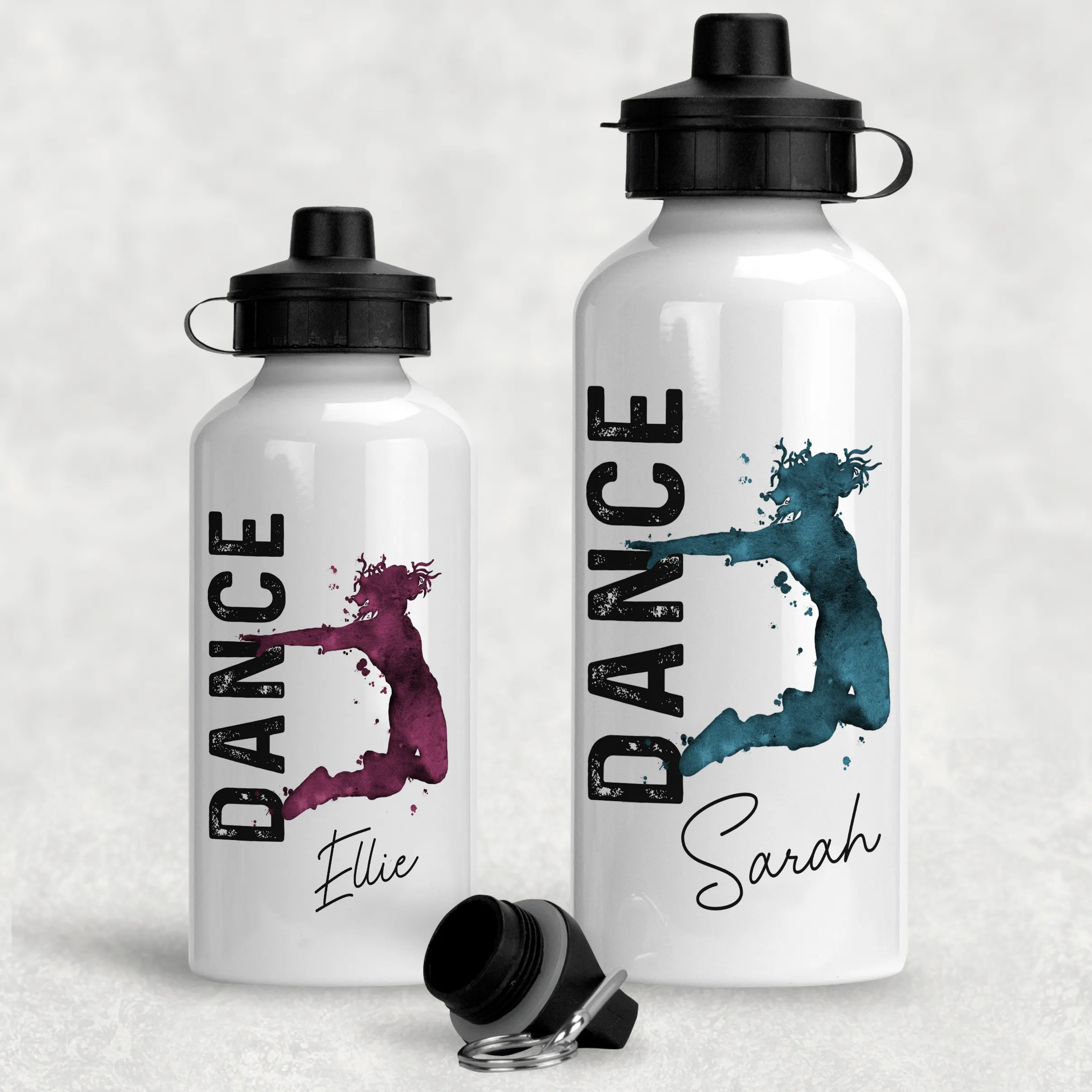Dance Personalised Aluminium Water Bottle 400/600ml
