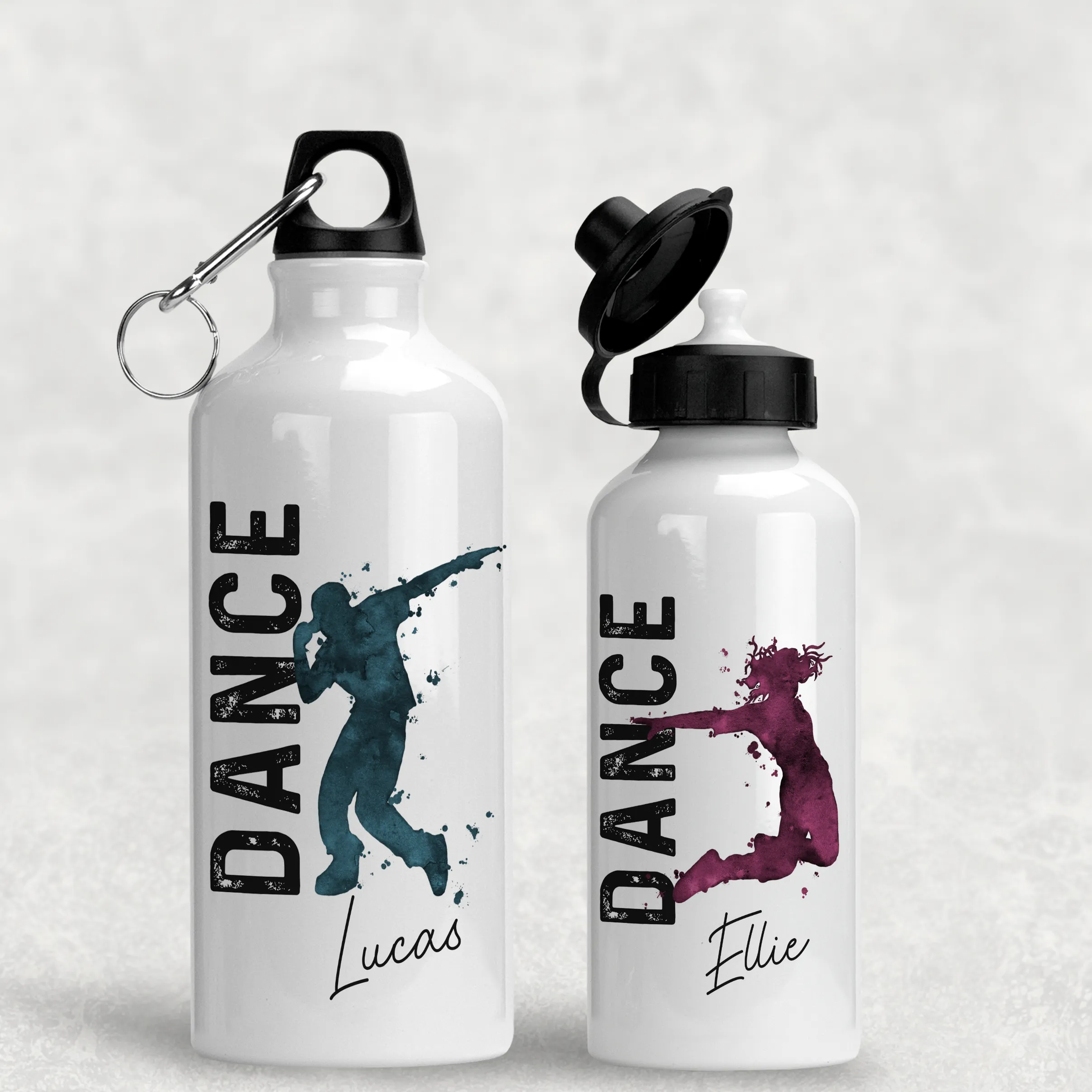 Dance Personalised Aluminium Water Bottle 400/600ml