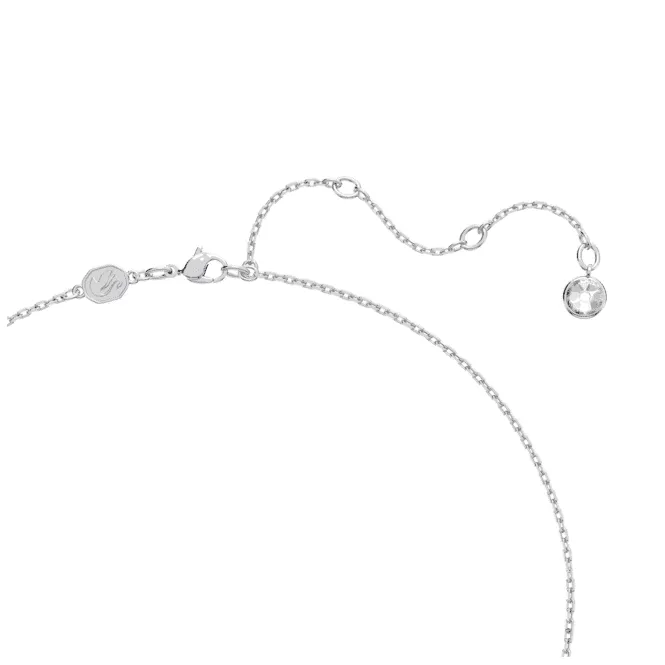 Dellium Bamboo Green Rhodium Plated Necklace 5645369
