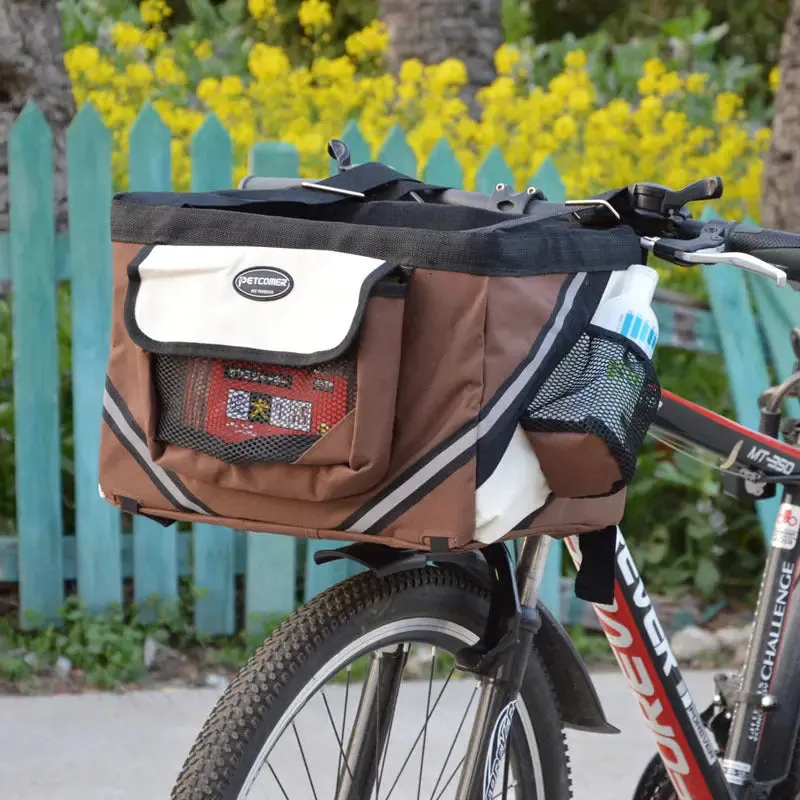 Dog Bicycle Carrier Pet Bike Removable Basket