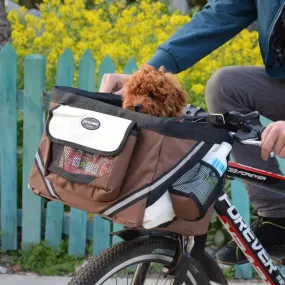 Dog Bicycle Carrier Pet Bike Removable Basket