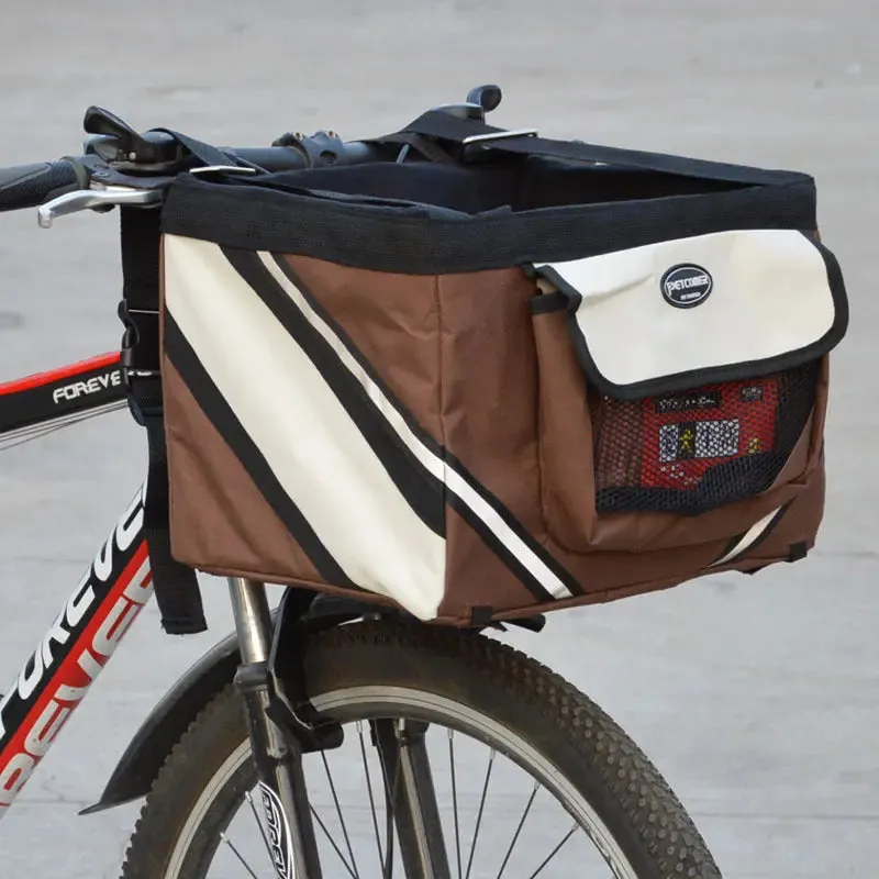 Dog Bicycle Carrier Pet Bike Removable Basket