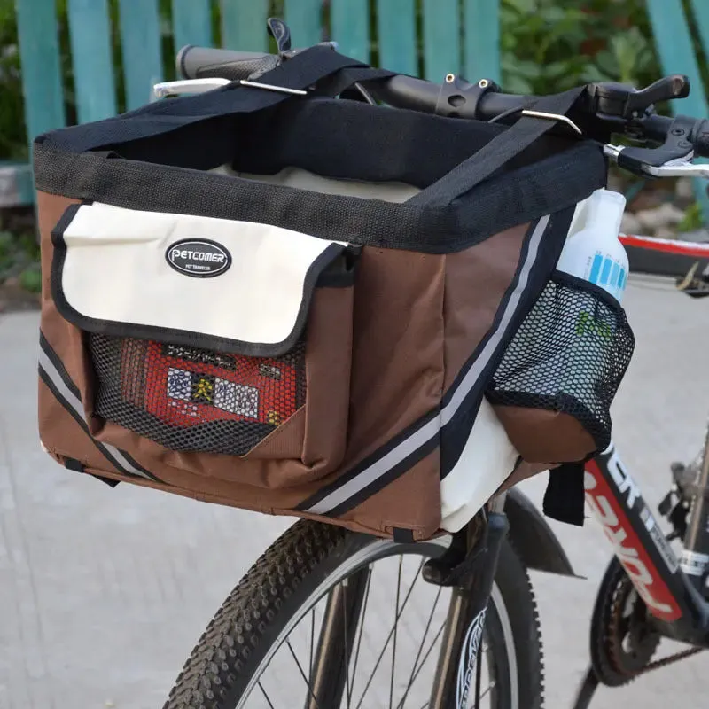 Dog Bicycle Carrier Pet Bike Removable Basket